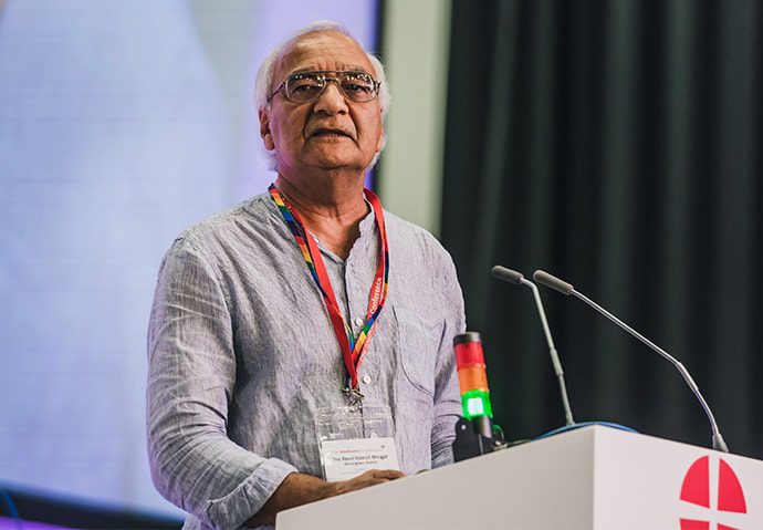 Inderjit Bhogal speaking at an event