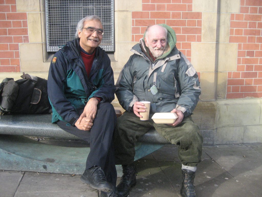 Inderjit Bhogal and Albert Rhodes in Sheffield