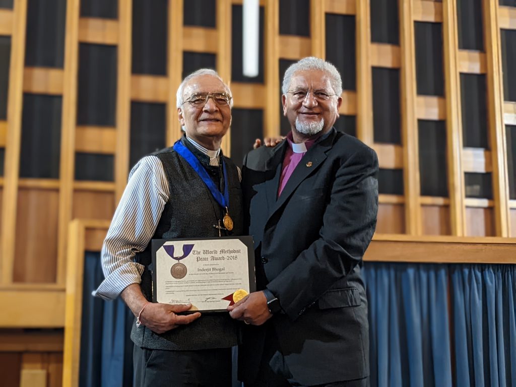 Inderjit Bhogal Receives World Methodist Peace Award